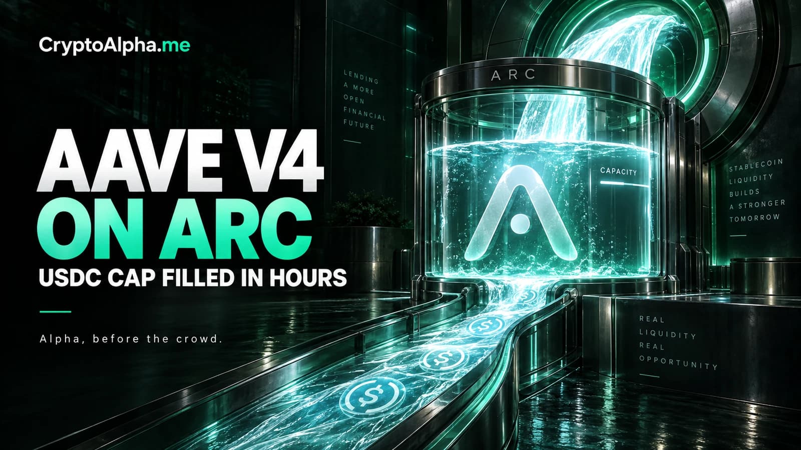 Aave V4 hit its Arc cap within hours: a $57.6 million start