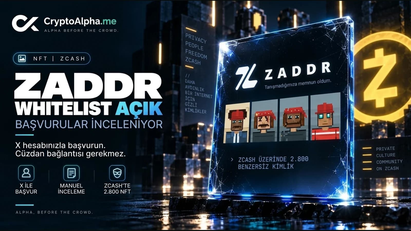 ZADDR whitelist başvurusu: adımlar ve onayı belirleyen şeyler