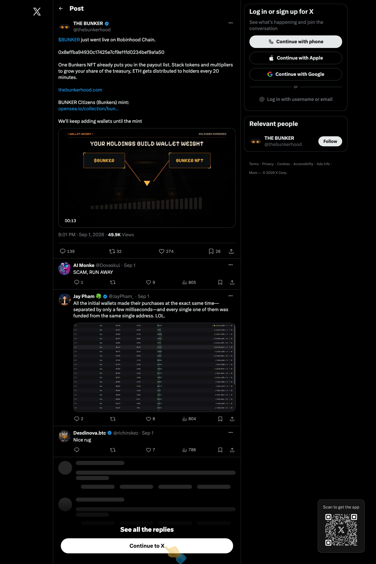 Screenshot of https://x.com/thebunkerhood/status/2094832954585272816